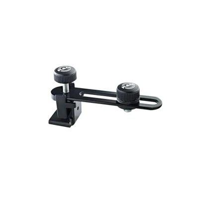 Obrázek K&amp;M 24035 Držák mikrofonu pro bubny černý 3/8&quot; závit plynule posuvný ocel, s tlumením vibrací