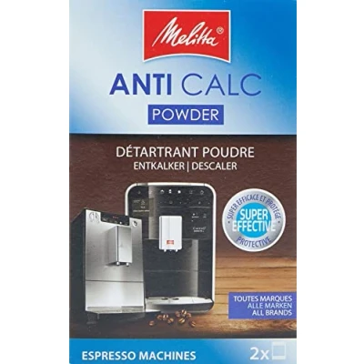 Obrázek Melitta 178582 odvápňovací automaty na kávu Anti Calc Espresso 2 práškové sáčky po 40 g (2 x g), balení se může lišit