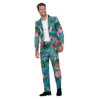 Obrázek Smiffys Hawaii Flamingo Tropen Anzug, Mehrfarbig