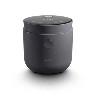 Obrázek Lauben Rice Cooker s nízkým cukrem funkcí Low Sugar, objem 1,5 l, odložený start, udržování teploty, vnitřní nádoba vhodná do myčky, nepřilnavý povrch (Antracit)