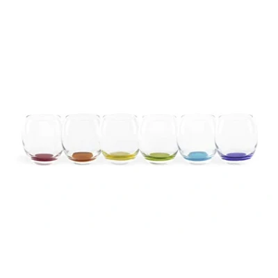 Obrázek Excelsa Granada Set mit 6 Gläsern, Glas, farbigem Boden, Kapazität 405 Milliliter