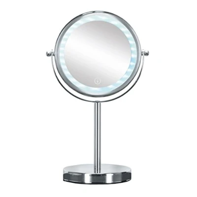 Obrázek Kleine Wolke Kosmetikspiegel Bright Mirror mit 5 facher Vergrößerung, LED Beleuchtung und Touch Funktion, Größe: 17,5 x 29,5 12 cm, Material: Metall/ Glas / LED, Chrom