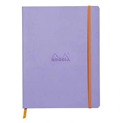 Obrázek Rhodia 117559C poznámkový sešit Rhodiarama s měkkou obálkou, dot grid, 80 listů, 90 g papír v barvě slonovinové kosti, 190 x 250 mm, záložka, vnitřní kapsa,1 kus, iris