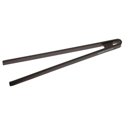 Obrázek Sambonet Gadgets kuchyňské kleště ze silikonu pro servírování svačinek, sušenek, malého pečiva, design Cooking Ustensil, 29 cm černé