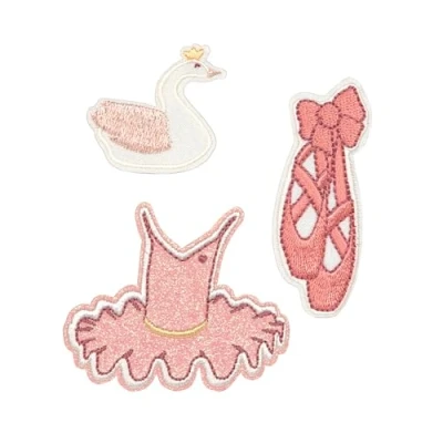 Obrázek LÄSSIG Textilní nálepky samolepicí/Textile Woven Sticker Ballet, moderní
