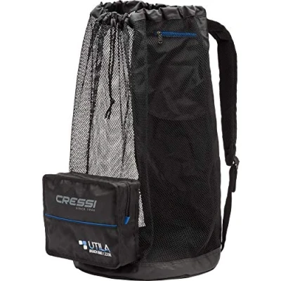 Obrázek Cressi Unisex dospělí Utila Bag síťovaný sáček/batoh, černý, 85 LT