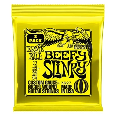Obrázek Ernie Ball Beefy Slinky Nickel Wound elektrické struny, balení 3 ks, tloušťka 1154