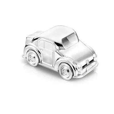 Obrázek Pokladnička auto postříbřená ochrana proti zmatnění 13 x 7 cm