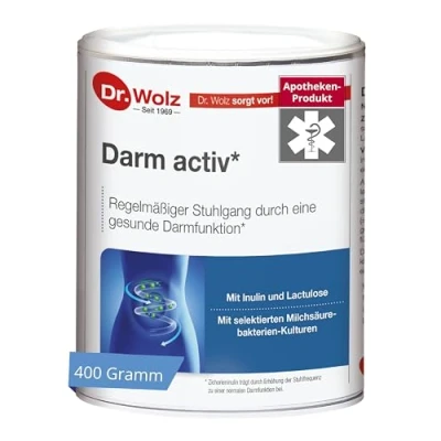 Obrázek Darm activ od Dr. Wolz, pro pravidelné vyprazdňování díky zdravé funkci střev, 400 g prášku