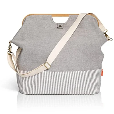 Obrázek Prym 612561 grau Store &amp; Travel Bag Canvas Bamboo M, 45 x 30 50 cm
