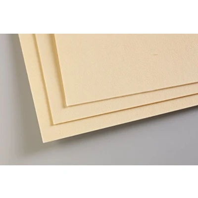 Obrázek Clairefontaine Balení 197011C (s 5 kreslícími archy pastelový mat, 24 x 32 cm, 360 g, ideální pro suché techniky a pastely) kukuřičná žlutá