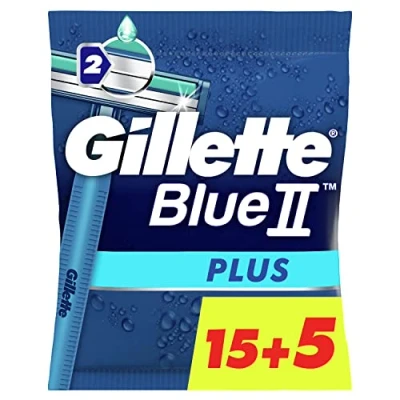 Obrázek Gilette BlueII Plus jednorázové čepele pro muže, 20 kusů
