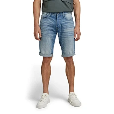 Obrázek G STAR RAW pánské 3301 1 Casual Shorts, Modrá (Lt Aged D07432 8973 424)