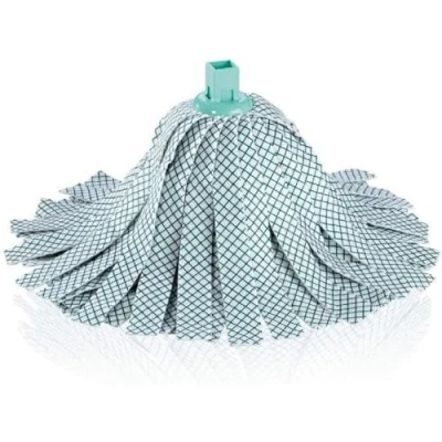 Obrázek Leifheit Náhradní hlava Classic Wringmop, s viskózou a polyesterem pro odolné skvrny na dlaždicích kamenných podlahách, extra viskóza, lze prát 60 C, flexibilní proužky hlavy mopu