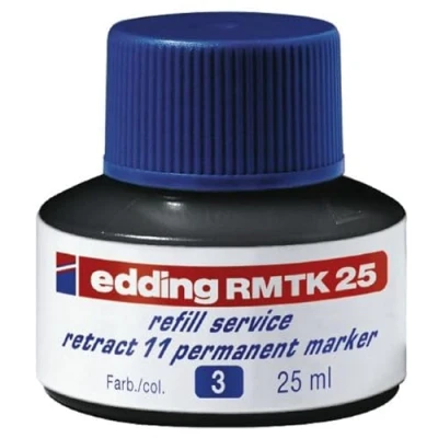 Obrázek Edding 4 pro RMTK25003 plnicí inkoust Usche Rmtk 25 servis Retract 11 permanentní popisovač, ml, modrá
