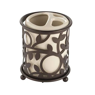 Obrázek iDesign 86641EU Vine držák na zubní kartáček, vanilka/bronz