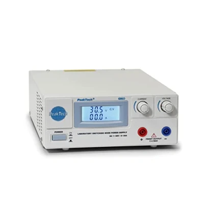 Obrázek PeakTech laboratorní napájecí zdroj Digtial 0 30 V / A DC, stabilizovaný, 1 kus, P 6160
