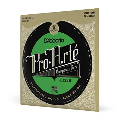 Obrázek D&#039;Addario struny Pro koncertní kytaru akustická kytara akustickou klasickou EJ25B sada strun Arte Black Nylon Composite Flamenco