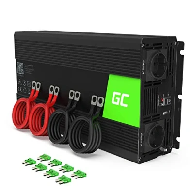 Obrázek Green Cell® 2000 W/4000 W 24 V na 230 Reiner Sinus Volt kfz měnič napětí střídač konvertor Pure Sine Wave Power Solar Invertor DC AC proudu transformátor obytný vůz auto nabíječka
