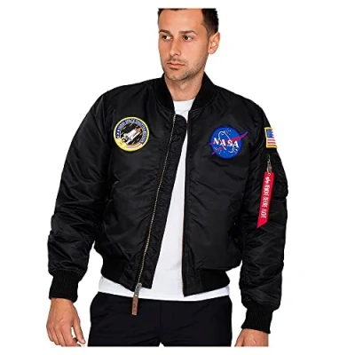 Obrázek Alpha Industries MA1 VF NASA Bomber bunda, Muži, Velikost: Medium, Black