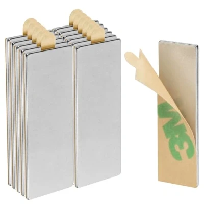 Obrázek ECENCE Neodymové magnety 12 ks samolepicí 30 x 10 1 mm kvalitní NiCuNi potažení kotoučové