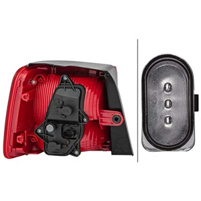 Obrázek HELLA 2SD 010 468 101 zadní světlo žárovka bílá/červená vnější díl mimo jiné VW Touran (1T3) ECE pro levý provoz/pravostranný provoz pravé