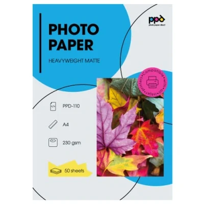 Obrázek PPD 50 x A4 Inkjet Premium Fotopapier 230g Matt Einseitig für alle Tintenstrahldrucker 110