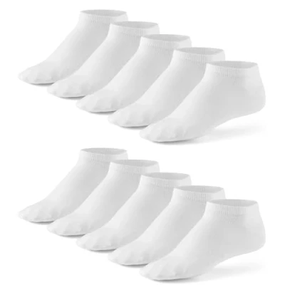 Obrázek 5 nebo 10 párů ponožek do tenisek od Mat &amp; Vic&#039;s Cotton classic černá bílá džíny modrá šedá zelená růžová fialová hnědá béžová barevná 35 36 37 38 39 40 41 42 43 44 45 46 47 48 49 50,
