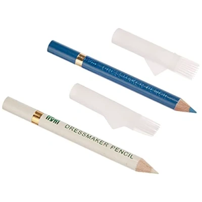Obrázek Prym 611626 bílá/modrá křídové popisovače + kartáč, dřevo, 2 kusy (1 balení)