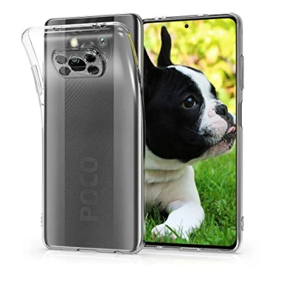 Obrázek kwmobile pouzdro kompatibilní s Xiaomi Poco X3 NFC/Poco Pro silikonové na mobil transparentní průhledné