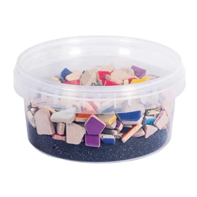 Obrázek Rayher Fun Ceramica směs mozaiky, polygonální, barevně glazovaný tón, pestrá pro ruční práce, dóza 500 g, 14863999, cca 380 kusů, barevná