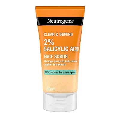 Obrázek NEUTROGENA® Clear &amp; Defend 2% kyselina salicylová obličejový peeling, 150 ml