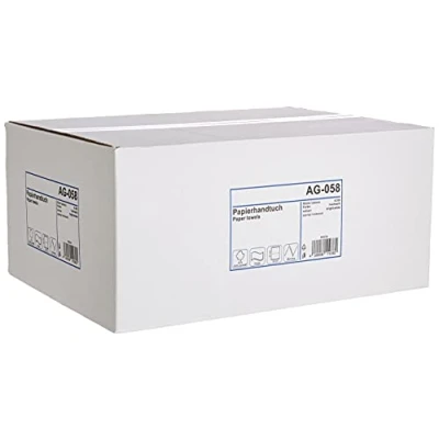 Obrázek Funny Papírová utěrka, ZZ sklad, cca 25 x 23 cm, 2vrstvá, vysoce bílá, 4000 listů, 1 balení (1 kus)