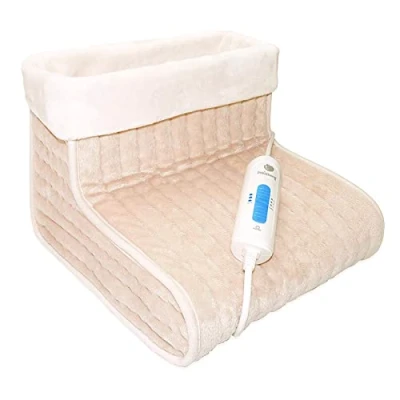 Obrázek Fußwärmer mit Herausnehmbarer Socke Größe 27x30x23 cm Leistung 100 Watt und 3 Wärmestufen Elektrisch Wärmeschuhe aus Polyester Pekatherm F55