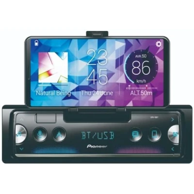 Obrázek Pioneer SPH 10BT, 1 DIN autorádio s RDS, Bluetooth, USB pro MP3, WMA, WAV, FLAC, podpora Android, ovládání iPhone, aplikace Smart Sync