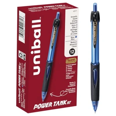 Obrázek uni ball Power Tank kuličkové pero, střední hrot, 1,0 mm, modré, 12 kusů