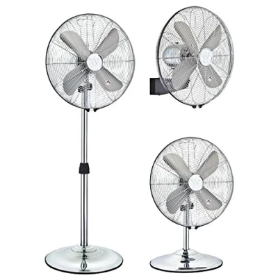 Obrázek Westinghouse Lighting Silver Stream/ 40 cm, přenosný ventilátor 3v1, instalace možná jako stůl, stojanový nebo nástěnný ventilátor, chrom 7242140