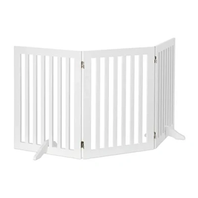 Obrázek Relaxdays uzavírací mřížka, nastavitelná ochranná mřížka pro psy, děti, krb a trouba, MDF, 70 x 154 cm, bílá