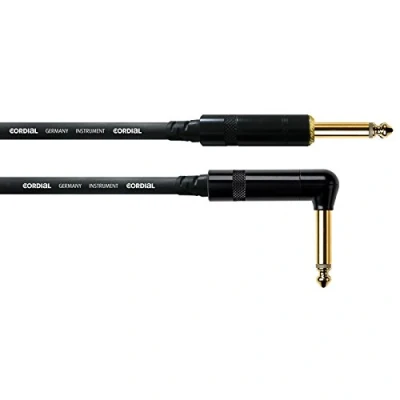 Obrázek CORDIAL kabel kytara Jack pravý/zahnutý 6 m INSTRUMENT Essentials