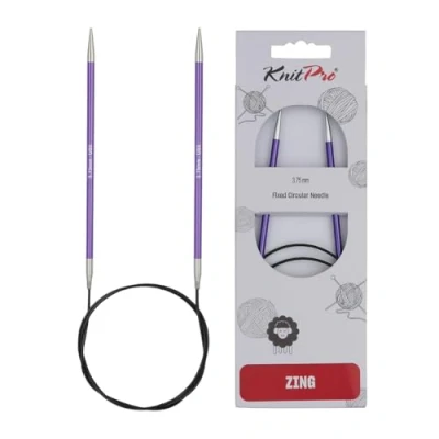 Obrázek KnitPro K47098 kruhová pletací jehla, kov, fialová, 60 cm / 3,75 mm
