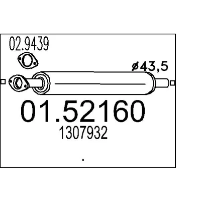Obrázek Sada Company 152160 středový tlumič