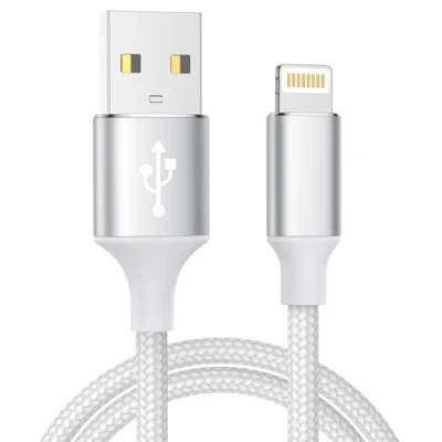 Obrázek nabíjecí kabel iPhone, Lightning 2M iPhone rychlonabíjecí MFi certifikovaný Nylon USB Pro 14 13 12 11 Max Mini XS XR X 8 7 6 6s Plus