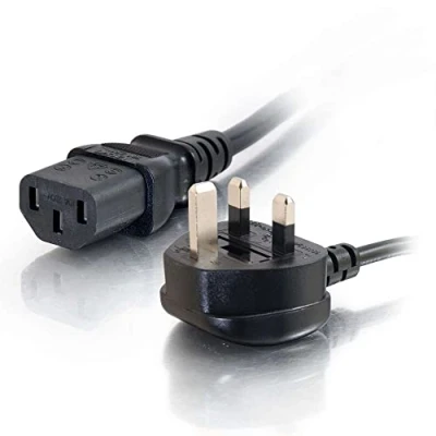 Obrázek C2G 1 metr UK síťový kabel (IEC320C13 podle BS 1363) 3 stopy k rychlovarné konvici/síťový 88512