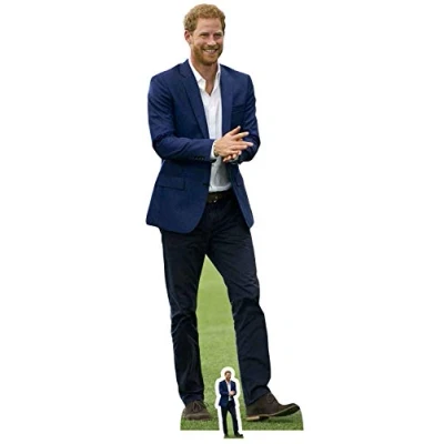 Obrázek STAR CUTOUTS Pappaufsteller Prinz Harry, Pappe, Mehrfarbig, 188 x 69 cm, 2