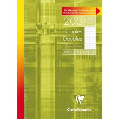 Obrázek Clairefontaine 69142C Kladde (DIN A4, 21 x 29,7 cm, vázaný, čtverečkovaný, 96 listů) 1 kus barevně tříděný