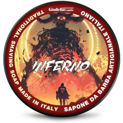 Obrázek THE GOODFELLAS&#039; SMILE Inferno traditional shaving soap. Made in Italy, 100 g