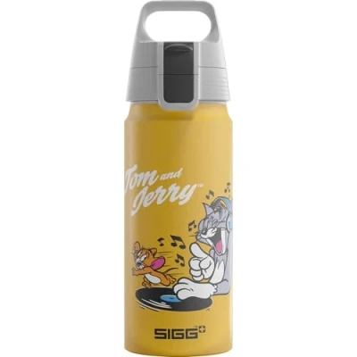 Obrázek SIGG Hliníková láhev na pití pro děti WMB ONE Disney Tom &amp; Jerry vhodná sycené nápoje odolná proti vytečení lehká jako pírko bez BPA certifikováno podle klimatu sport a škola