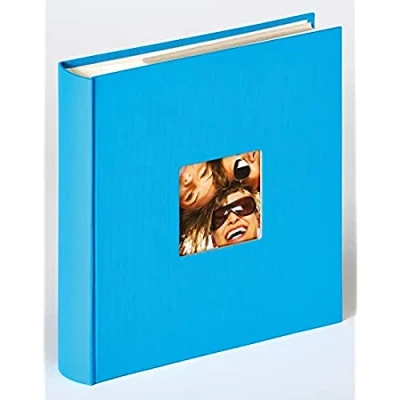 Obrázek walther design Fotoalbum oceánová modrá 200 fotografií 13 x 18 cm vkládací album na poznámky s vyraženým krytem, Fun ME 116 U