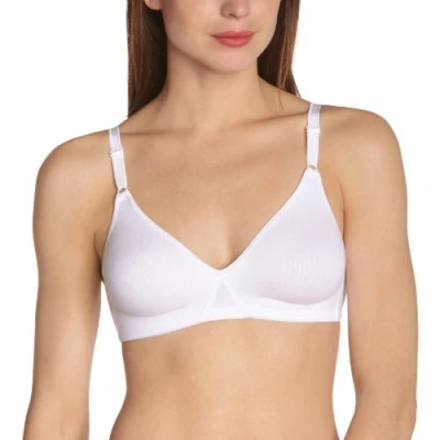 Obrázek DIM Essentiels Wireless BRA 2 PACK Podprsenka pod tričko, Ženy, Velikost: 75B, White