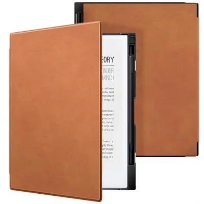 Obrázek TiMOVO pouzdro kompatibilní s tablety Remarkable 2, tenký lehký stojan tvrdou zadní stranou a držákem pera 2 Paper Tablet 10,3&quot; 2020, vintage hnědý